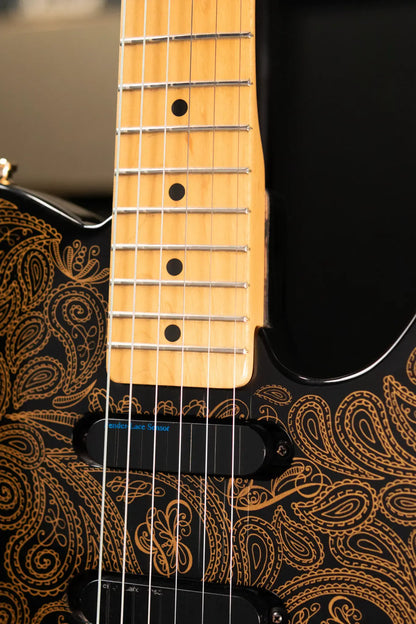 Fender James Burton Signature Model Telecaster Electric Guitar, Gold Paisley w/ Hardshell Case - Used