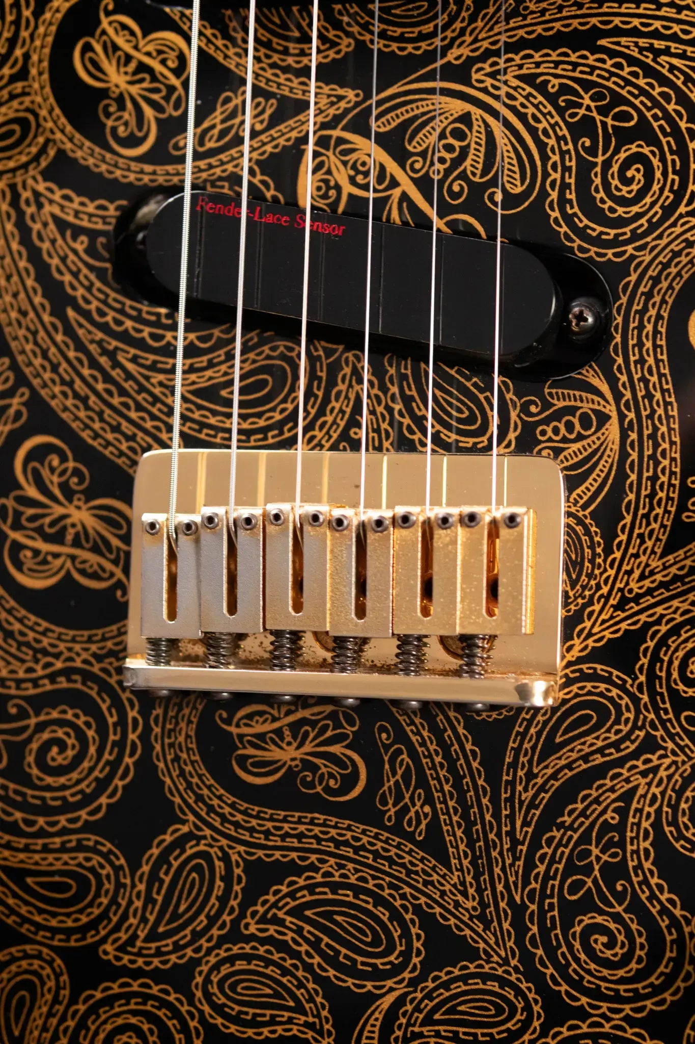 Fender James Burton Signature Model Telecaster Electric Guitar, Gold Paisley w/ Hardshell Case - Used