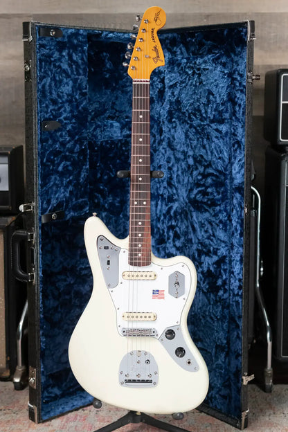 Fender Johnny Marr Jaguar, Rosewood Fingerboard - Olympic White with Hardshell Case