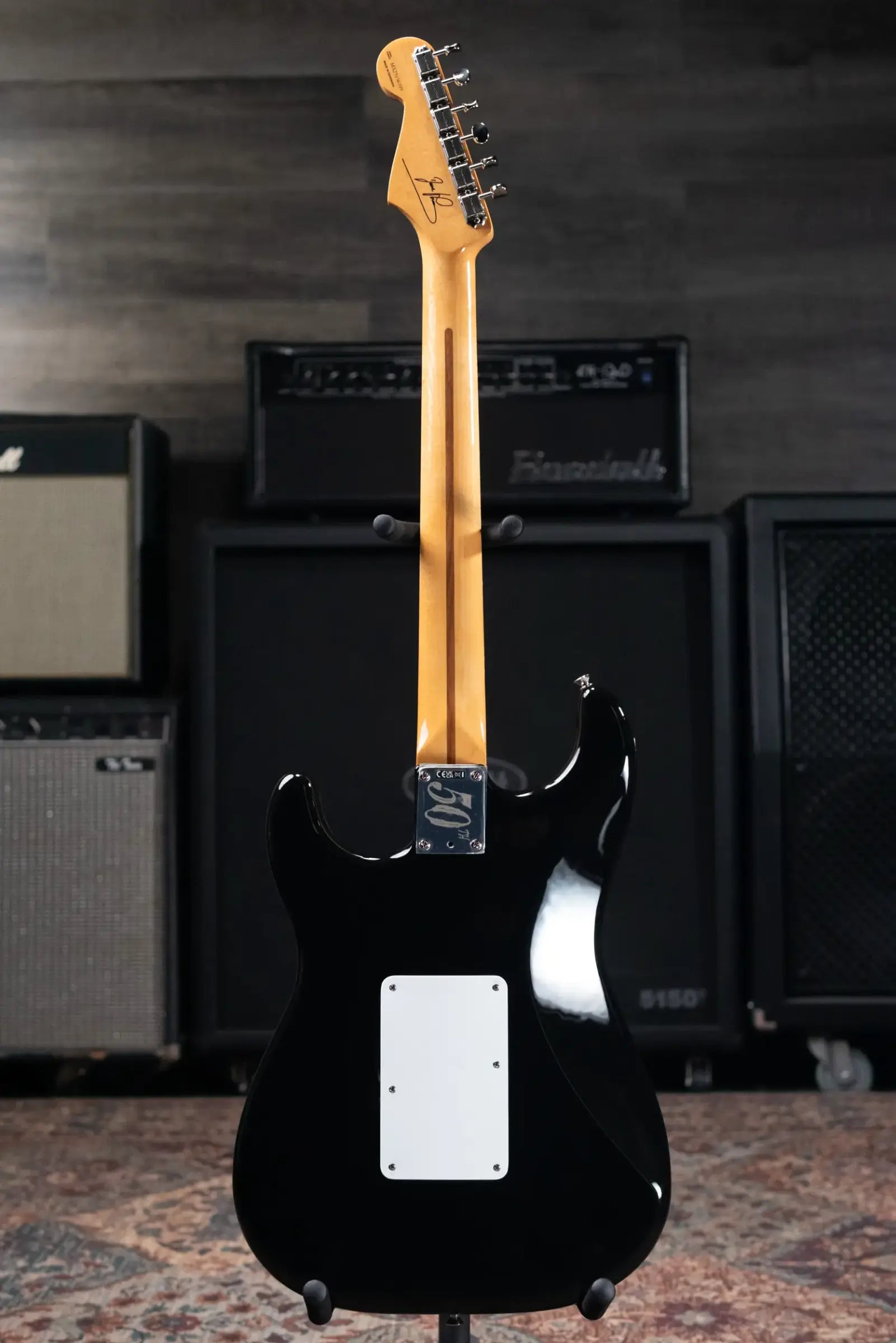 Fender Limited Edition 50th Anniversary Dave Murray Stratocaster Electric Guitar - Black with Gig Bag