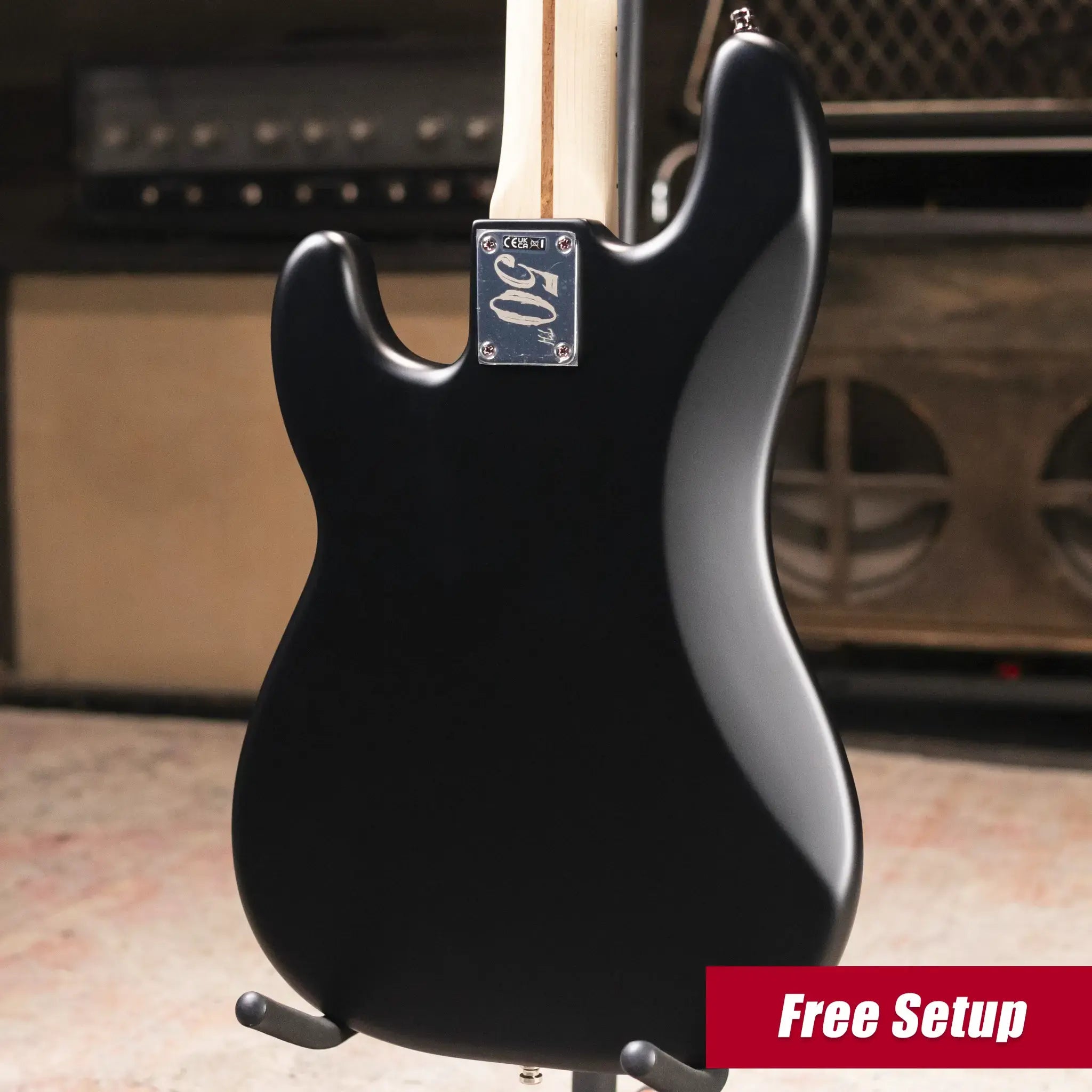 Fender Limited Edition 50th Anniversary Steve Harris Signature Precision Bass - Satin Black with Gig Bag