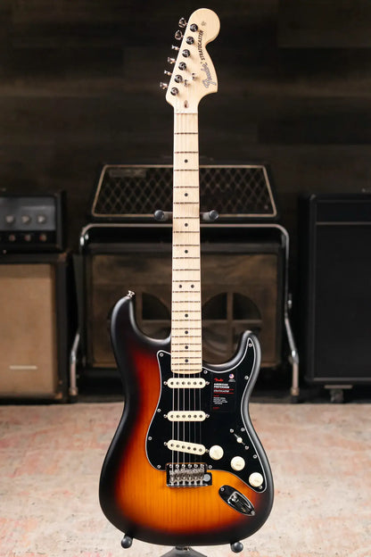 Fender Limited Edition American Performer Timber Stratocaster Electric Guitar - 2-Color Sunburst with Gig Bag