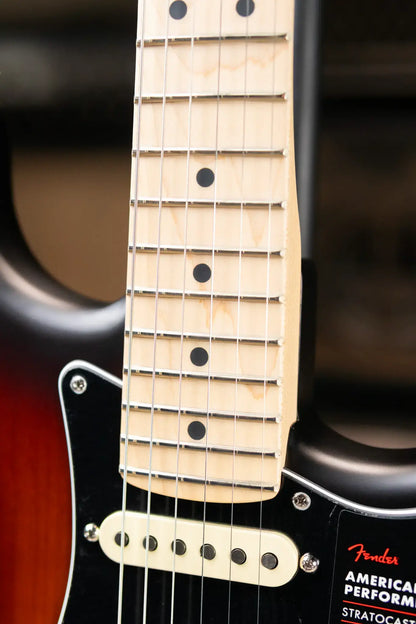 Fender Limited Edition American Performer Timber Stratocaster Electric Guitar - 2-Color Sunburst with Gig Bag