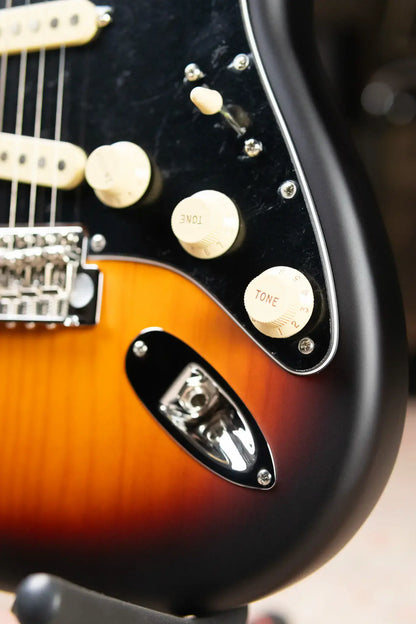 Fender Limited Edition American Performer Timber Stratocaster Electric Guitar - 2-Color Sunburst with Gig Bag