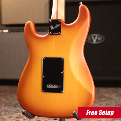 Fender Limited Edition American Performer Timber Stratocaster Electric Guitar - Honey Burst with Deluxe Gig Bag