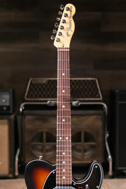Fender Limited Edition American Performer Timber Telecaster Electric Guitar - 2-Color Sunburst with Gig Bag