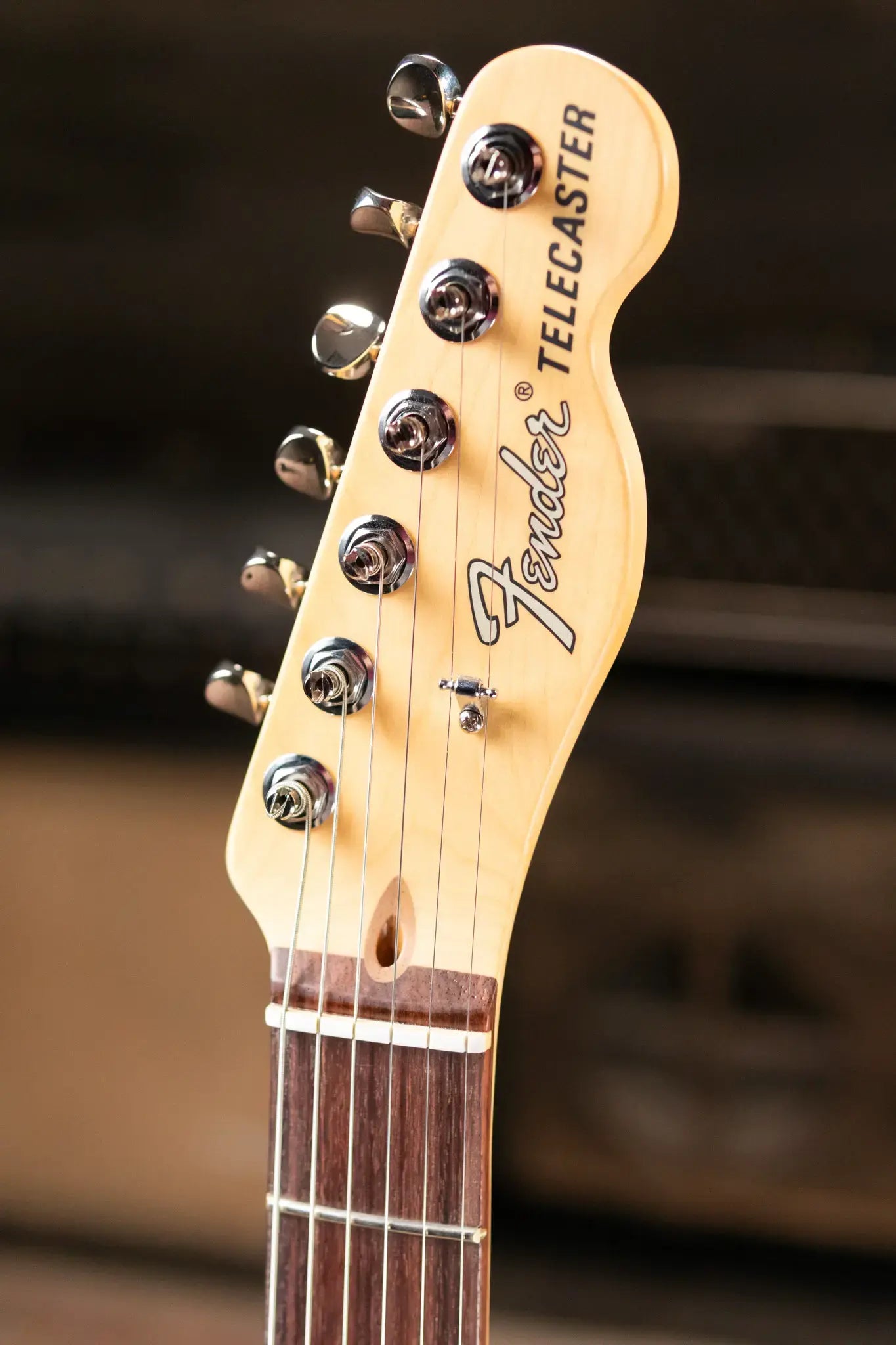 Fender Limited Edition American Performer Timber Telecaster Electric Guitar - 2-Color Sunburst with Gig Bag