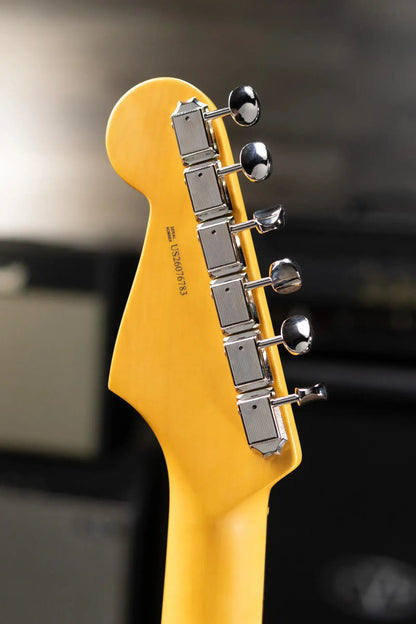 Fender Limited Edition American Professional Classic Stratocaster Electric Guitar - Featuring the Fender Silent System - Daphne Blue with Gig Bag