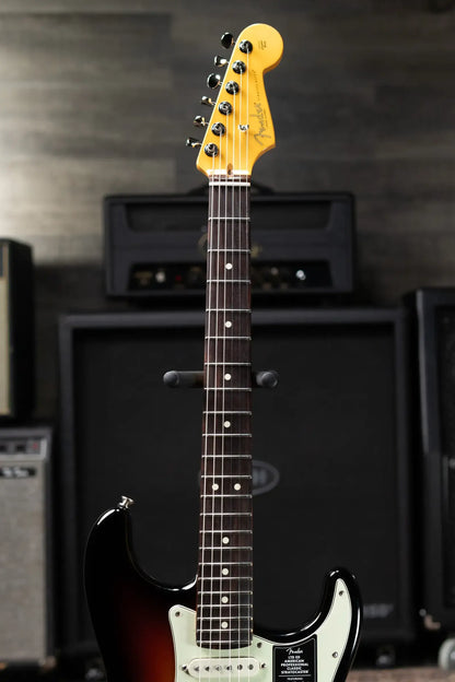 Fender Limited Edition American Professional Classic Stratocaster Electric Guitar Featuring the Silent Circuit - 3-Color Sunburst with Gig Bag