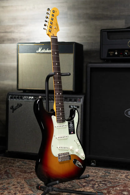 Fender Limited Edition American Professional Classic Stratocaster Electric Guitar Featuring the Silent Circuit - 3-Color Sunburst with Gig Bag
