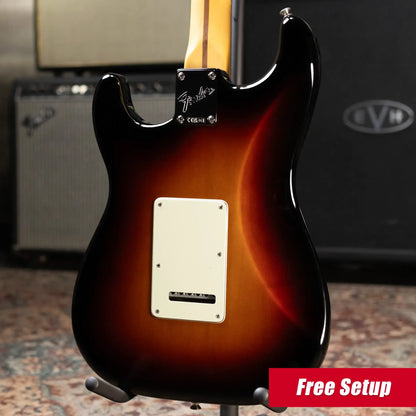 Fender Limited Edition American Professional Classic Stratocaster Electric Guitar - Featuring the Silent System - 3-Color Sunburst with Gig Bag
