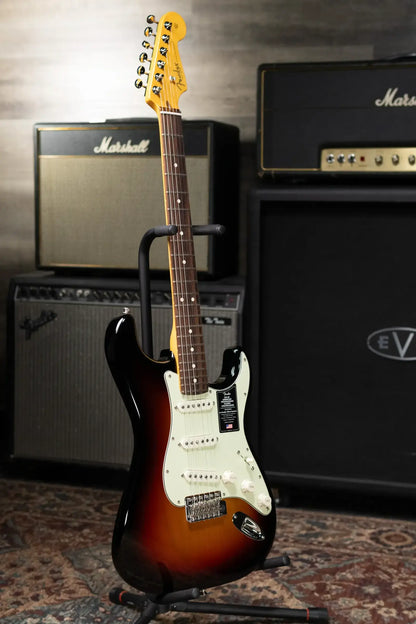 Fender Limited Edition American Professional Classic Stratocaster Electric Guitar - Featuring the Silent System - 3-Color Sunburst with Gig Bag