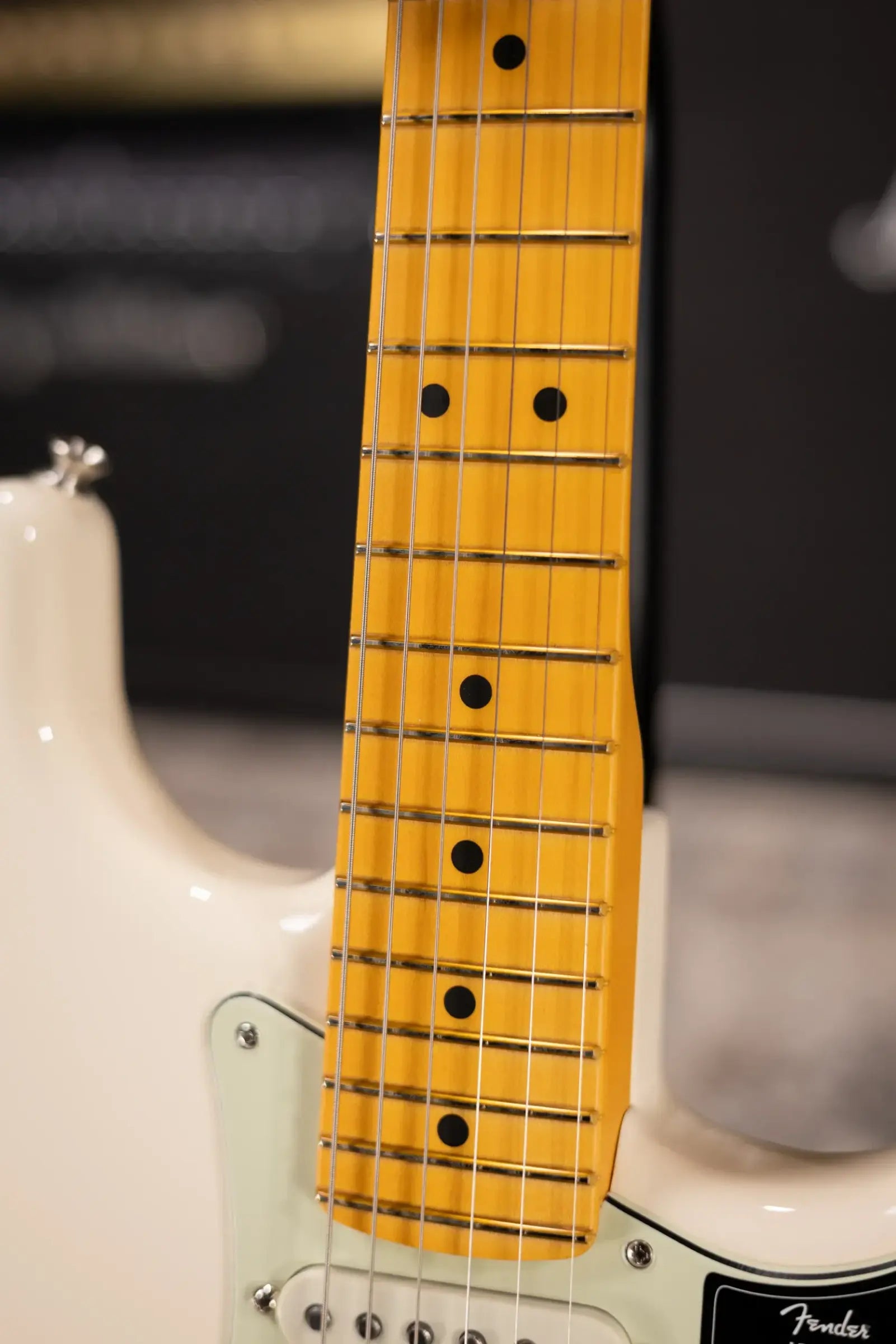 Fender Limited Edition American Professional Classic Stratocaster Electric Guitar - Featuring the Silent System - Olympic White with Gig Bag