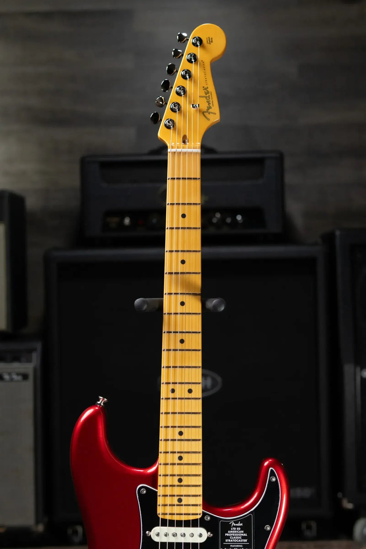 Fender Limited Edition American Professional Classic Stratocaster Electric Gutiar Featuring the Silent System - Candy Apple Red with Gig Bag