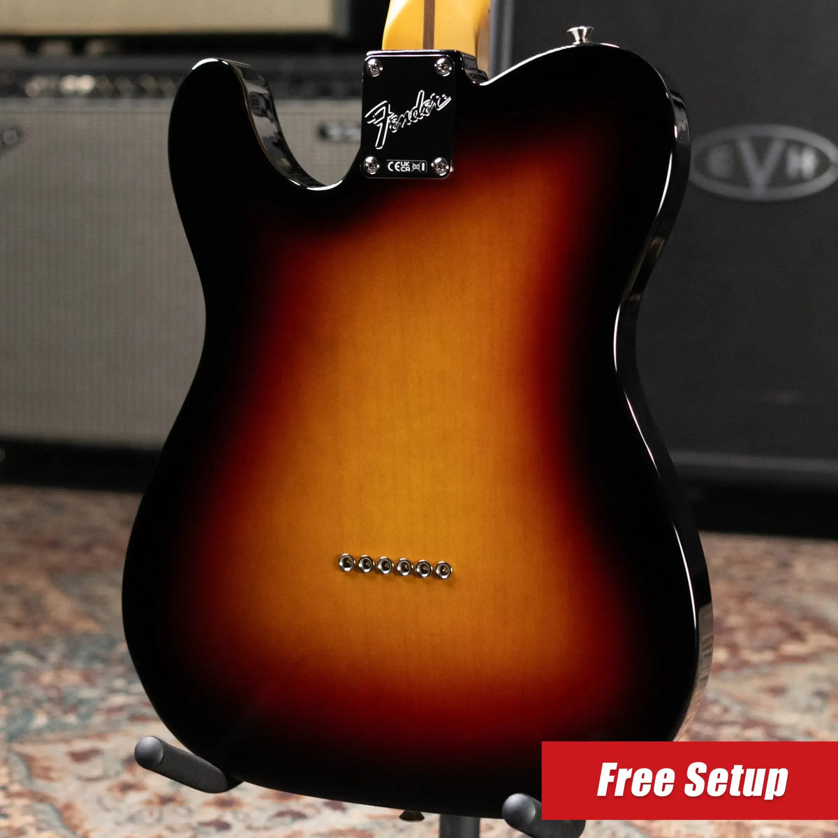 Fender Limited Edition American Professional Classic Telecaster Electric Guitar Featuring the Fender Silent System - 3-Color Sunburst with Gig Bag