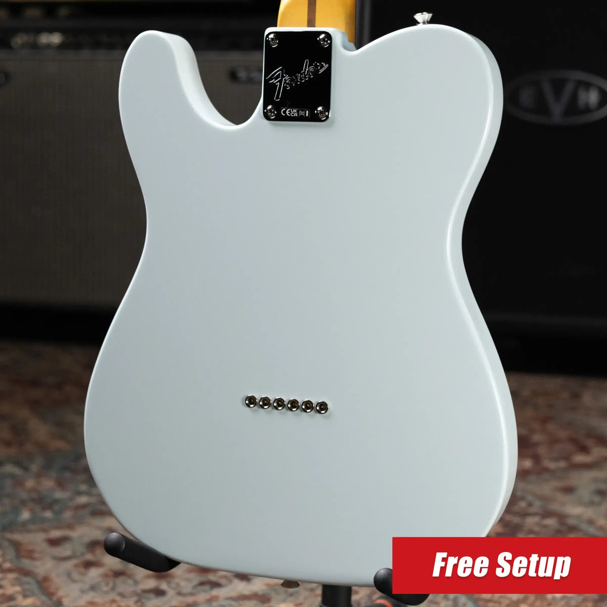 Fender Limited Edition American Professional Classic Telecaster Electric Guitar Featuring the Fender Silent System - Sonic Blue with Gig Bag