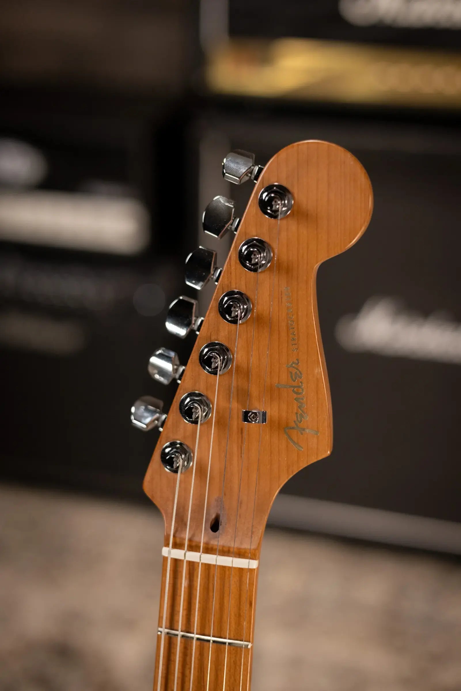 Fender Limited Edition American Ultra II HSS Stratocaster Electric Guitar - Graffiti Yellow with Hardshell Case