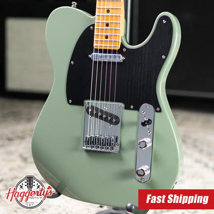Fender Limited Edition American Ultra II Telecaster Electric Guitar - Antique Olive with Hardshell Case