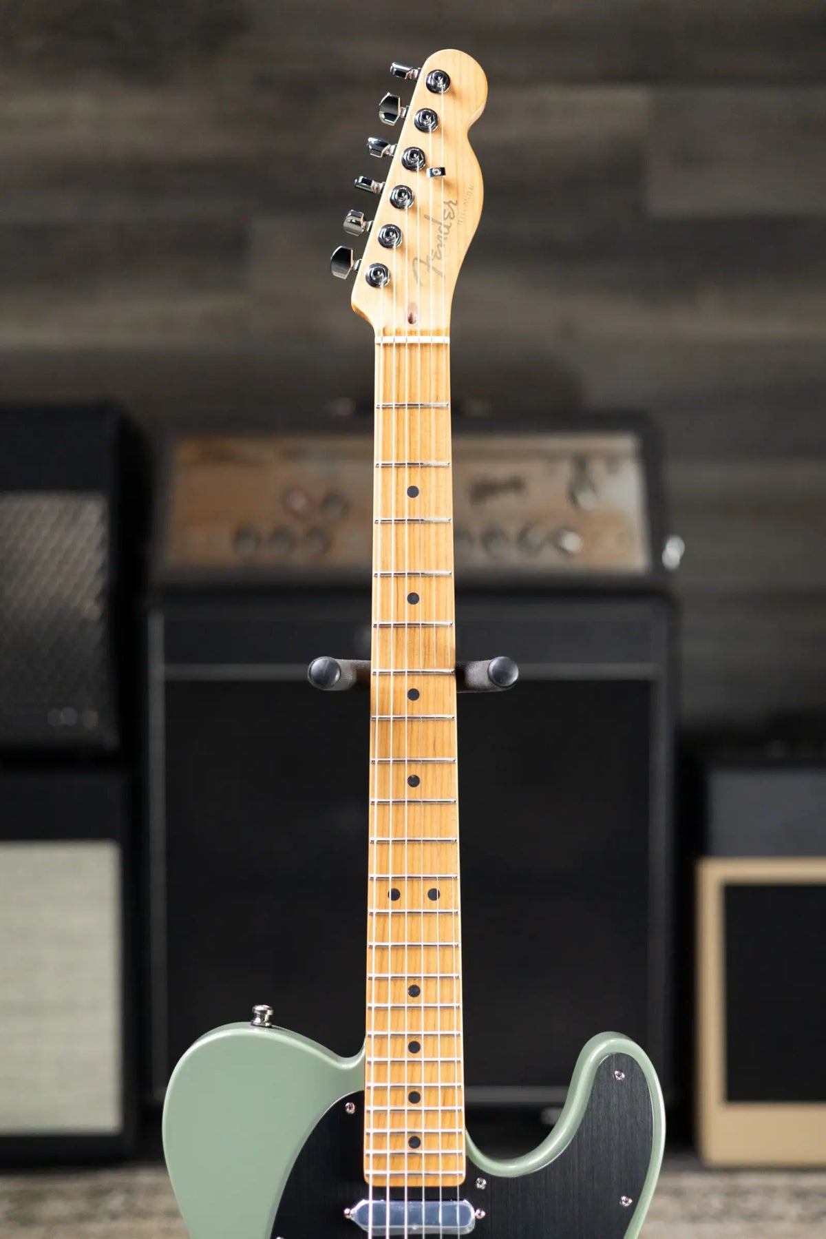 Fender Limited Edition American Ultra II Telecaster Electric Guitar - Antique Olive with Hardshell Case