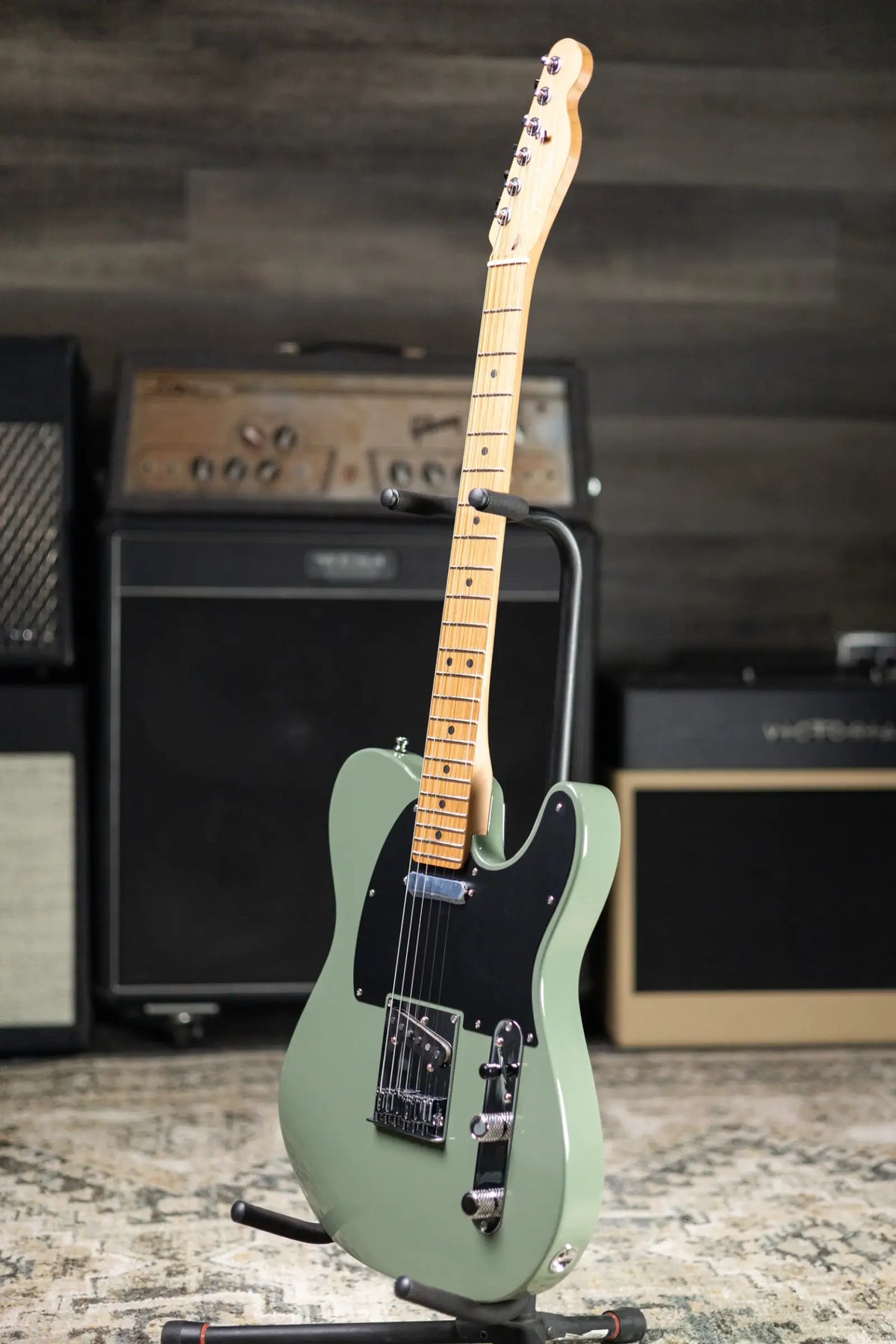 Fender Limited Edition American Ultra II Telecaster Electric Guitar - Antique Olive with Hardshell Case