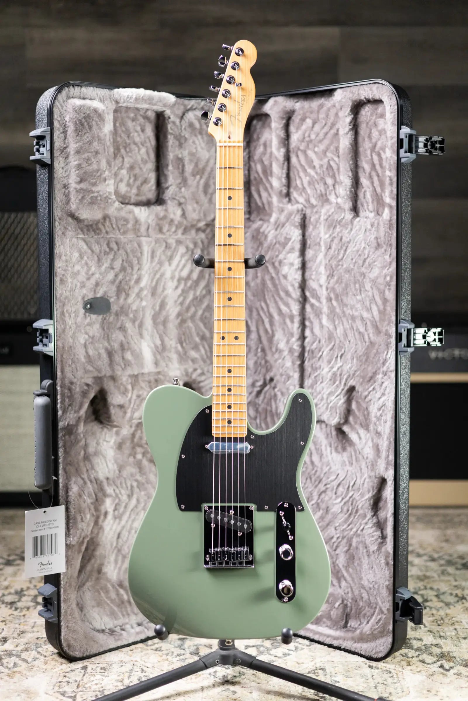 Fender Limited Edition American Ultra II Telecaster Electric Guitar - Antique Olive with Hardshell Case