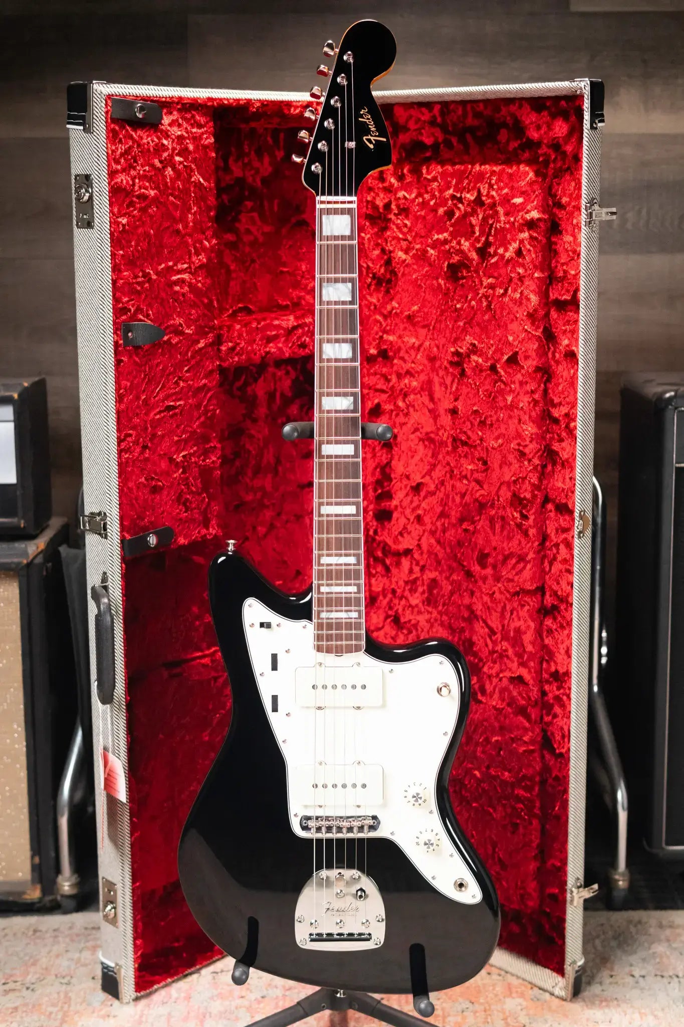 Fender Limited Edition American Vintage II 1966 Jazzmaster Electric Guitar - Black with Hardshell Case