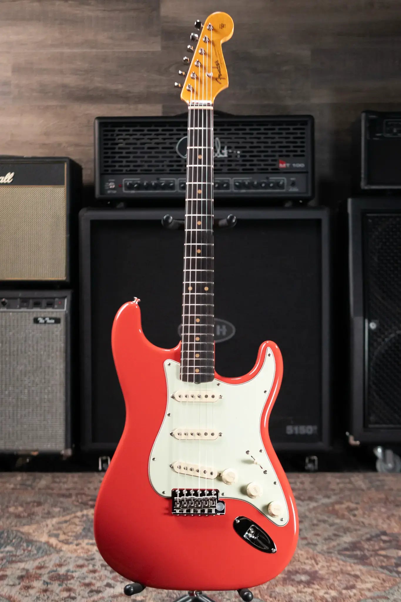 Fender Limited Edition American Vintage II '61 Stratocaster Electric Guitar, Rosewood Fingerboard - Fiesta Red with Hardshell Case