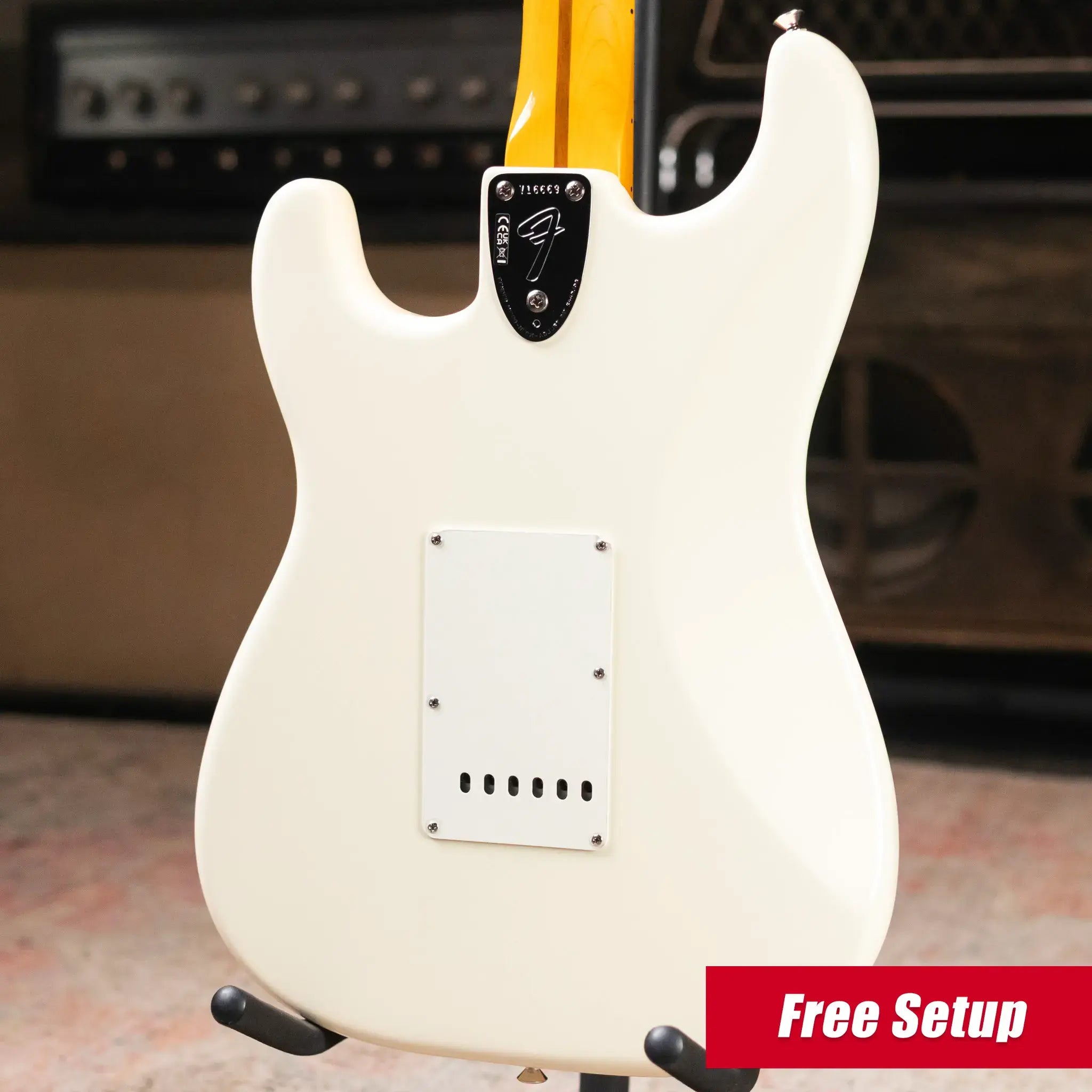 Fender Limited Edition American Vintage II '73 Stratocaster Electric Guitar, Maple Fingerboard - Olympic White with Hardshell Case