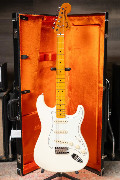 Fender Limited Edition American Vintage II '73 Stratocaster Electric Guitar, Maple Fingerboard - Olympic White with Hardshell Case