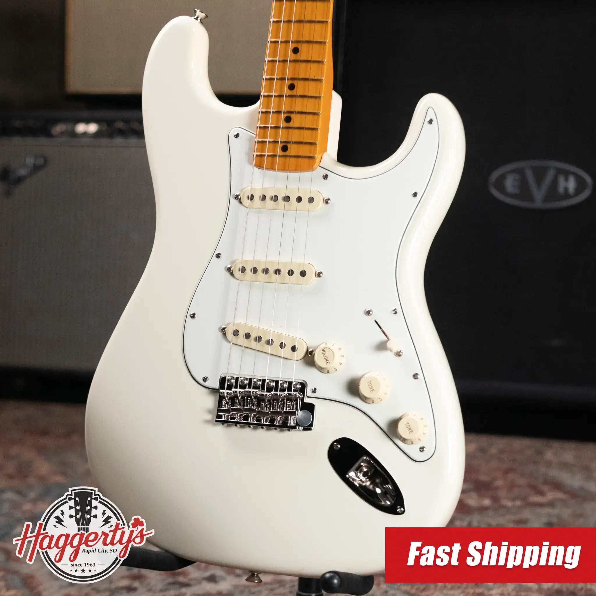 Fender Limited Edition American Vintage II '73 Stratocaster Electric Guitar - Olympic White with Hardshell Case