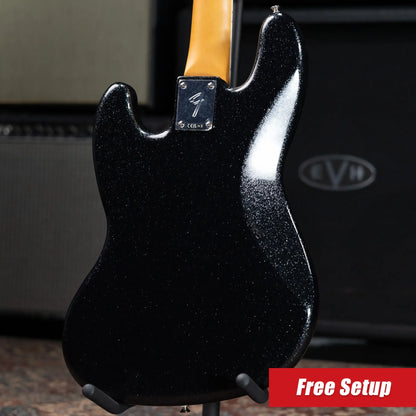 Fender Limited Edition Gold Foil Series Jazz Bass - Black Sparkle with Gig Bag