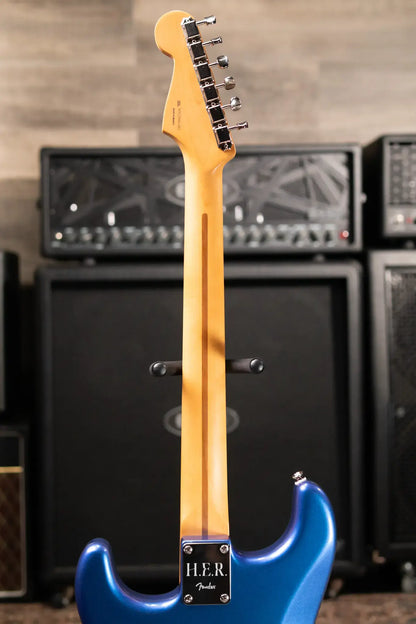 Fender Limited Edition H.E.R. Stratocaster Electric Guitar, Blue Marlin with Gig Bag - Used