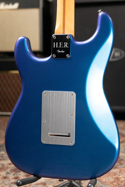 Fender Limited Edition H.E.R. Stratocaster Electric Guitar, Blue Marlin with Gig Bag - Used