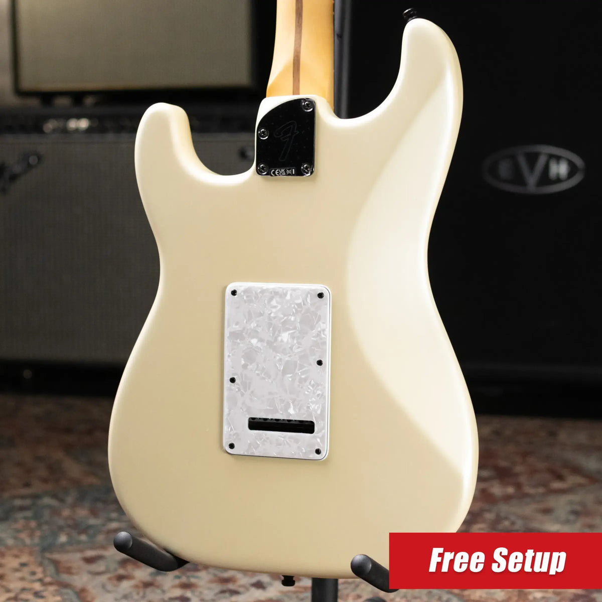Fender Limited Edition Player Fusion HSS Stratocaster Electric Guitar - Olympic Pearl with Gig Bag
