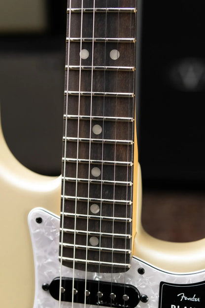 Fender Limited Edition Player Fusion HSS Stratocaster Electric Guitar - Olympic Pearl with Gig Bag