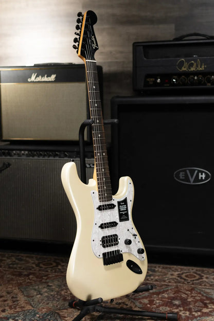 Fender Limited Edition Player Fusion HSS Stratocaster Electric Guitar - Olympic Pearl with Gig Bag