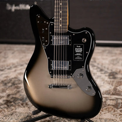 Fender Limited Edition Player Fusion Jaguar Baritone Special Electric Guitar - Silverburst with Gig Bag