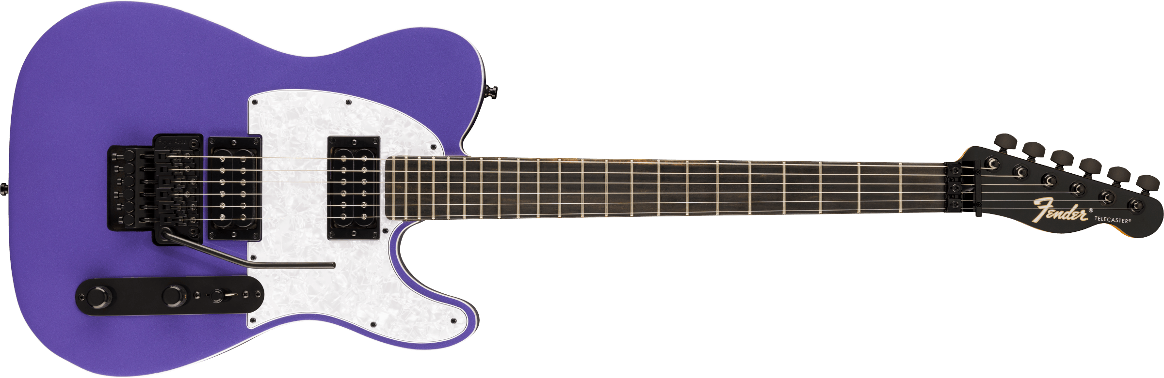 Fender Limited Edition Player Fusion Telecaster HH Floyd Rose Electric Guitar - Aura Metallic with Gig Bag