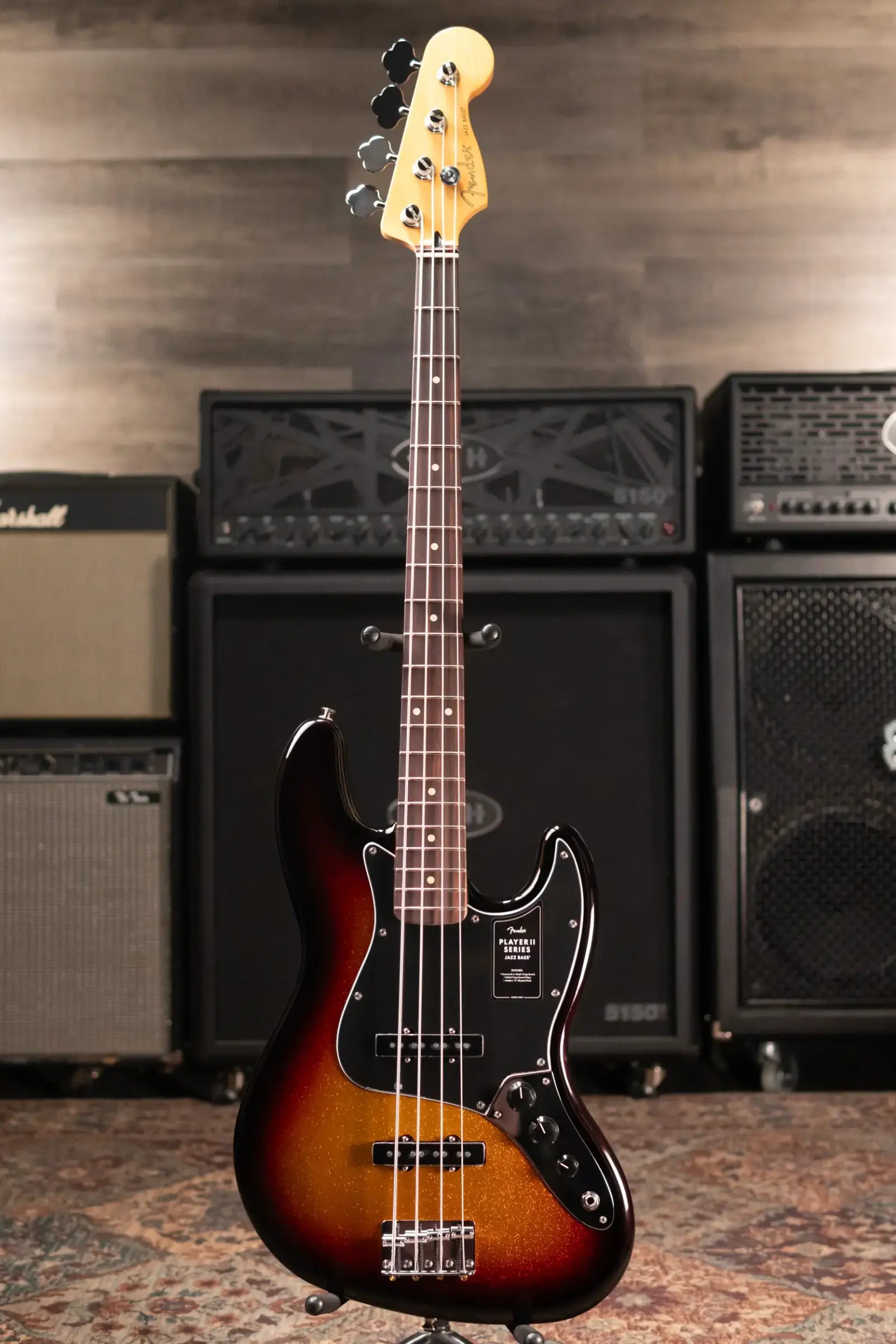 Fender Limited Edition Player II Jazz Bass, Rosewood Fingerboard - Sparkle 3-Color Sunburst