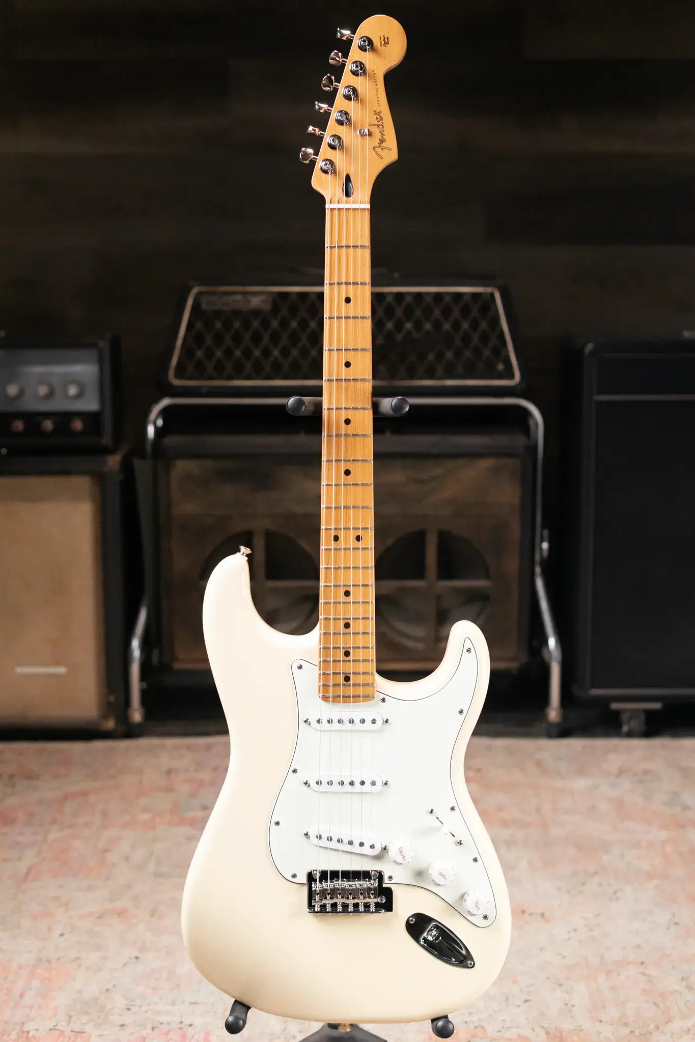Fender Limited Edition Player II Stratocaster Electric Guitar, Roasted Maple Neck - Olympic White
