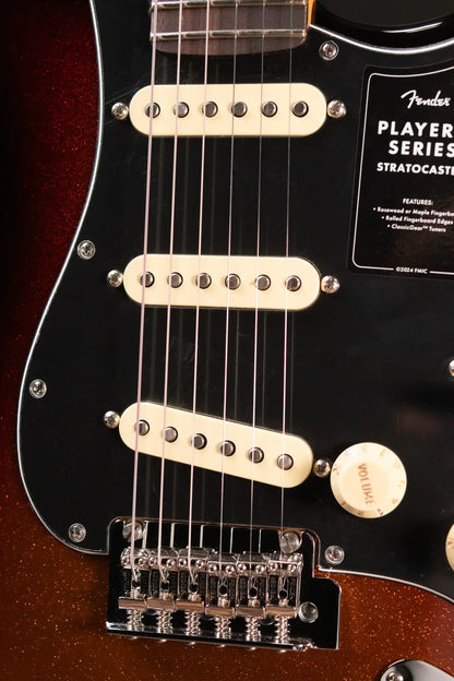 Fender Limited Edition Player II Stratocaster, Rosewood Fingerboard Electric Guitar - Sparkle 3-Color Sunburst