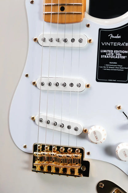 Fender Limited Edition Vintera III Late '50s Stratocaster - White Blonde with Gig Bag