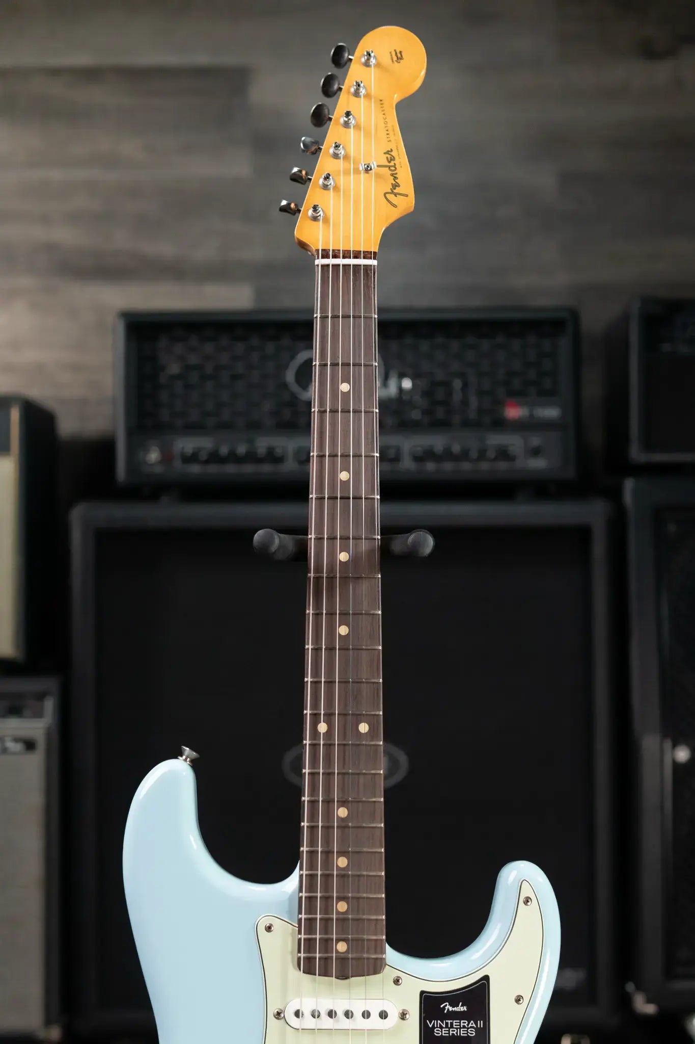 Fender Limited Edition Vintera II Road Worn '60S Stratocaster Electric Guitar - Sonic Blue with Hardshell Case