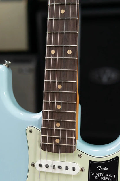 Fender Limited Edition Vintera II Road Worn '60S Stratocaster Electric Guitar - Sonic Blue with Hardshell Case