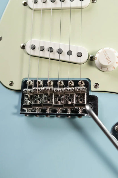 Fender Limited Edition Vintera II Road Worn '60S Stratocaster Electric Guitar - Sonic Blue with Hardshell Case