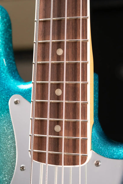 Fender Limited Player Plus X Blu DeTiger Jazz Bass - Sky Burst Sparkle with Gig Bag