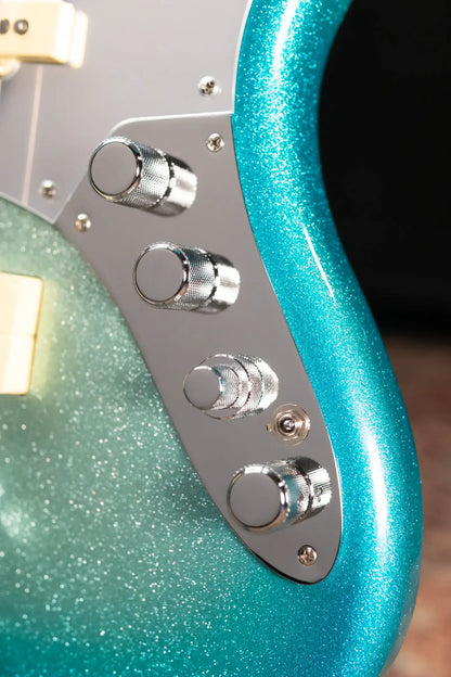 Fender Limited Player Plus X Blu DeTiger Jazz Bass - Sky Burst Sparkle with Gig Bag