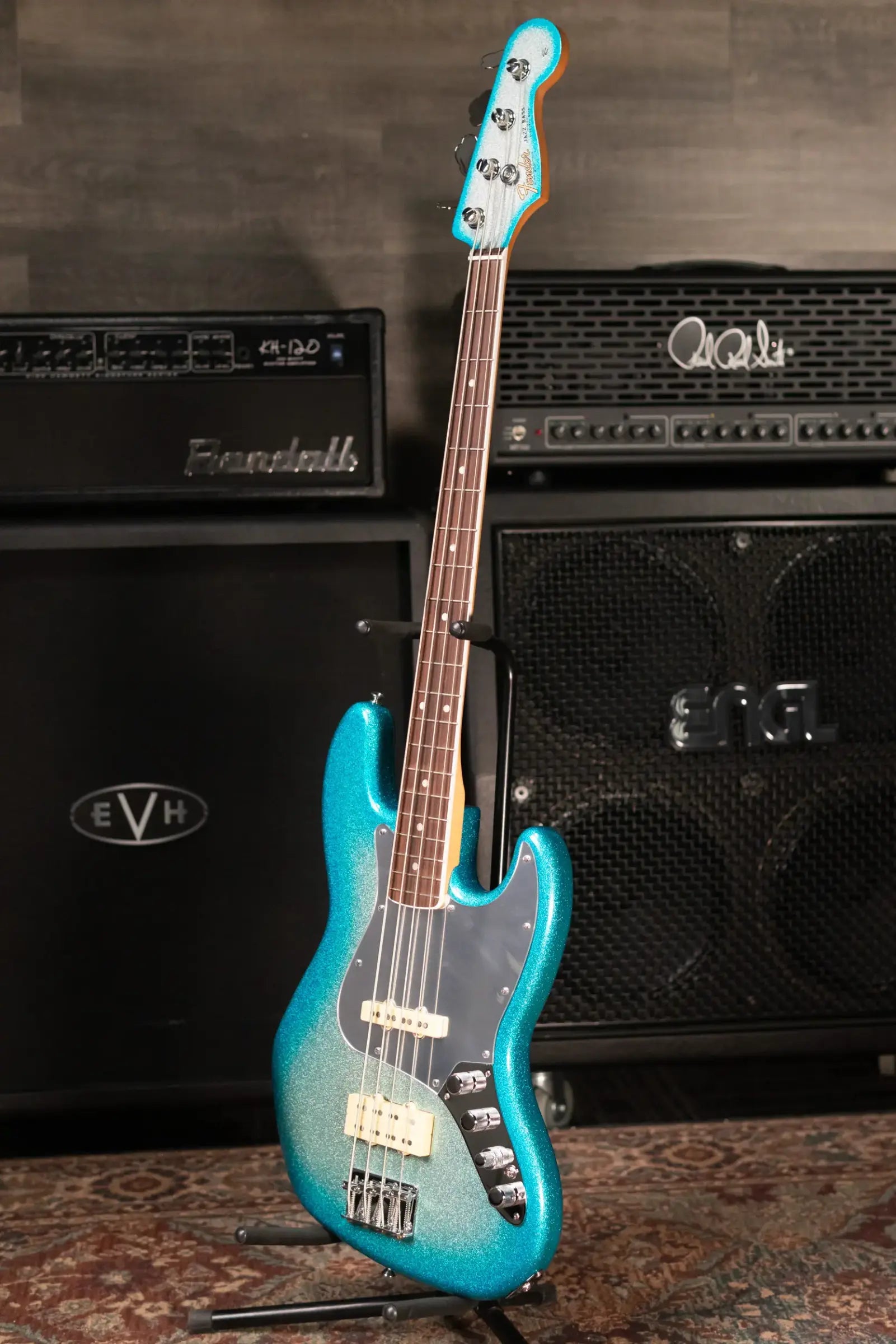 Fender Limited Player Plus X Blu DeTiger Jazz Bass - Sky Burst Sparkle with Gig Bag