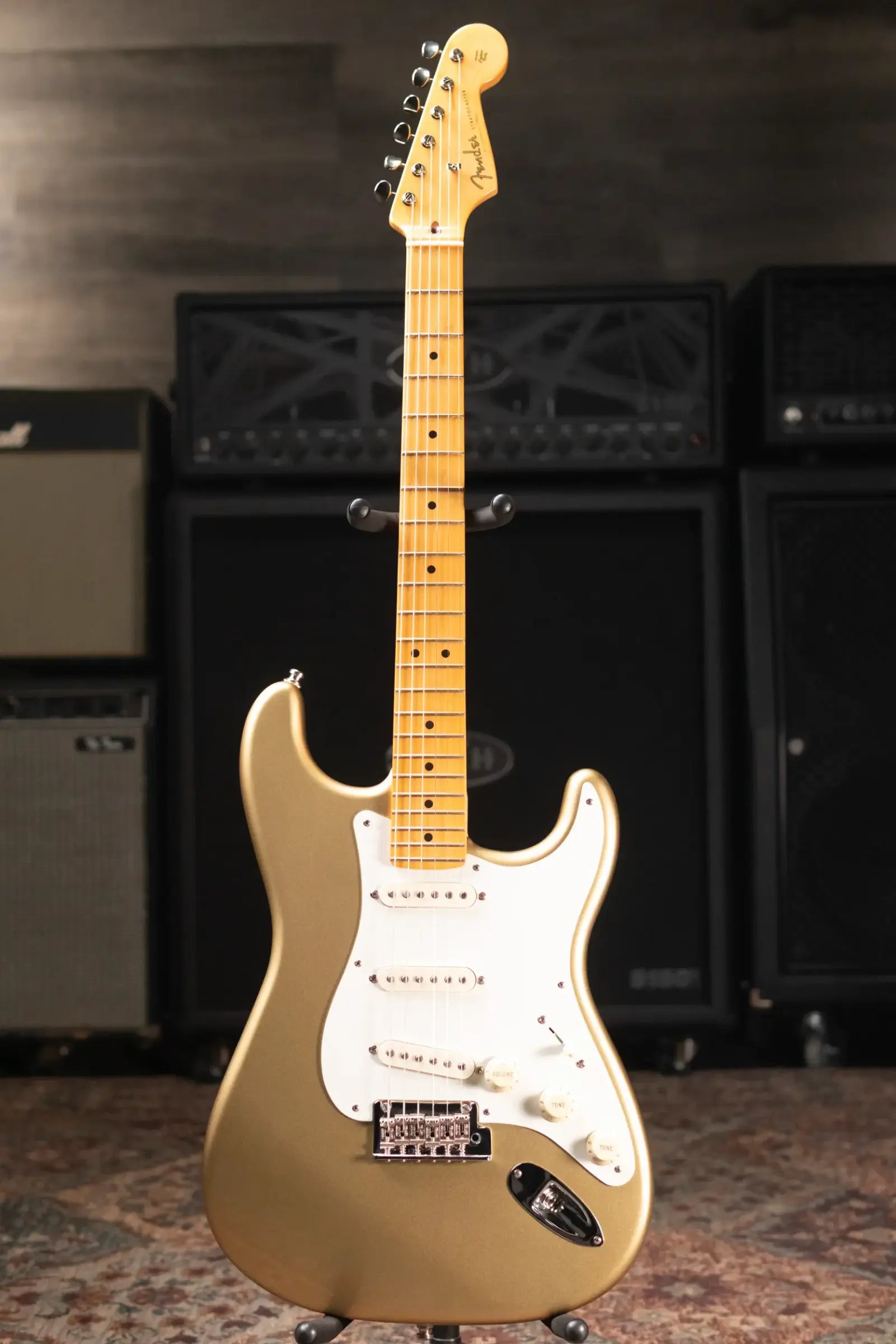 Fender Lincoln Brewster Signature Stratocaster Electric Guitar - Aztec Gold with Hardshell Case - Used