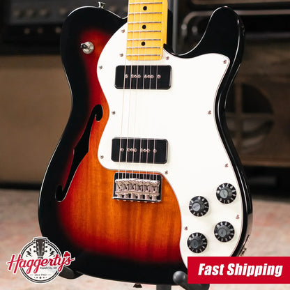 Fender Modern Player Telecaster Thinline Deluxe Electric Guitar - 3-Color Sunburst - Used